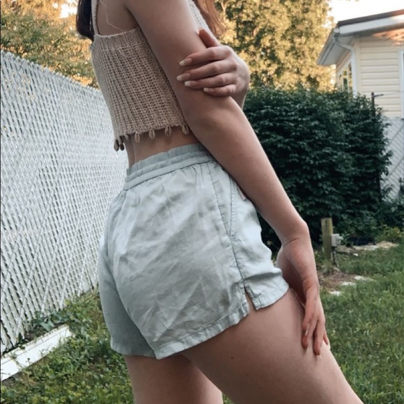 Blue string up shorts✨🌼 - Picture 2 of 3